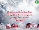 Christmas spells out love